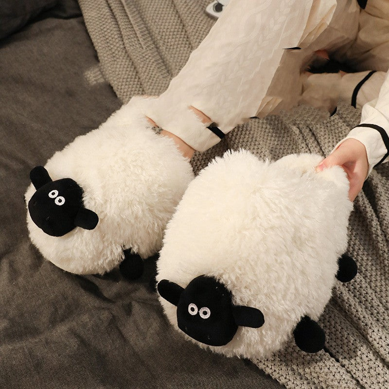 Cute Lamb Cotton Slippers