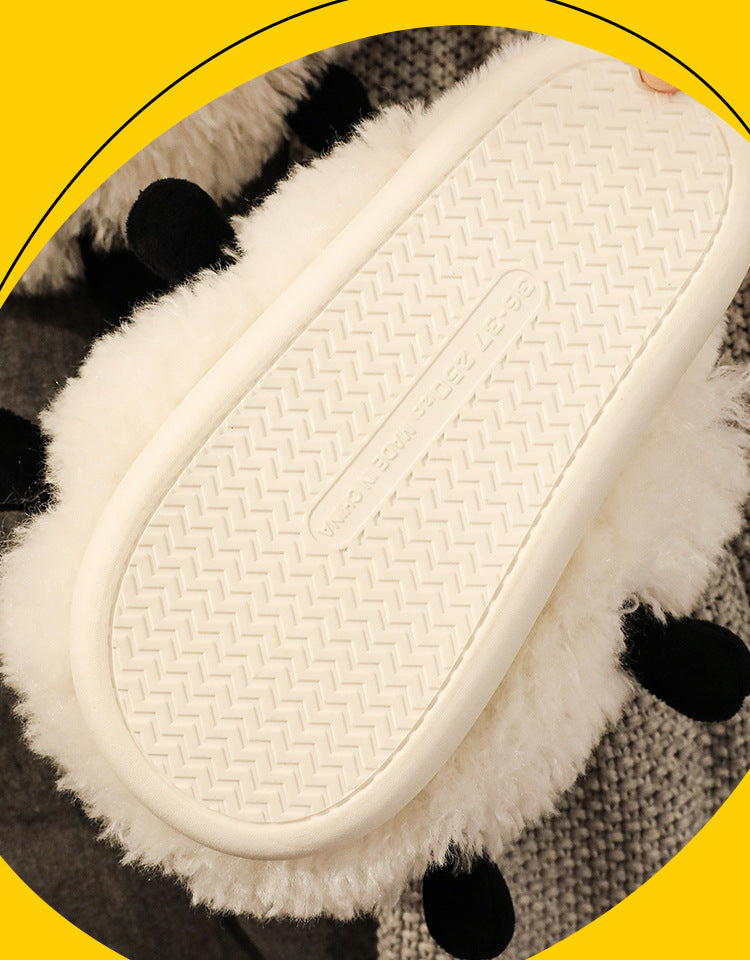 Cute Lamb Cotton Slippers