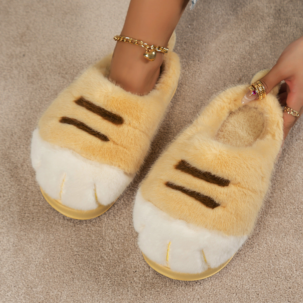 Cat Paw Slippers – Soft Non-Slip Slippers