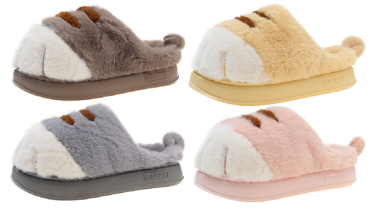 Cat Paw Slippers – Soft Non-Slip Slippers